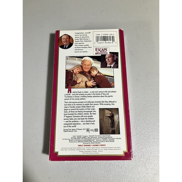 Escape to Witch Mountain (VHS, 1996) 90s - Picture 2 of 5